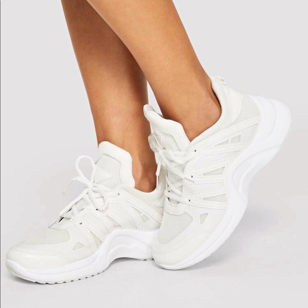 Chunky White Sneakers